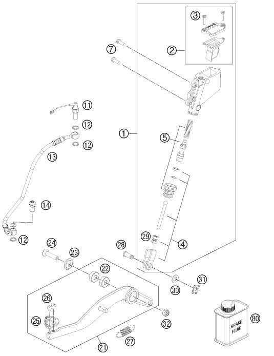 Náhled schématu REAR BRAKE CONTROL