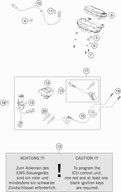 Náhled schématu INSTRUMENTS / LOCK SYSTEM