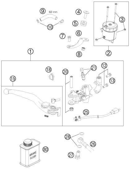 Náhled schématu FRONT BRAKE CONTROL