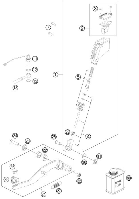 Náhled schématu REAR BRAKE CONTROL