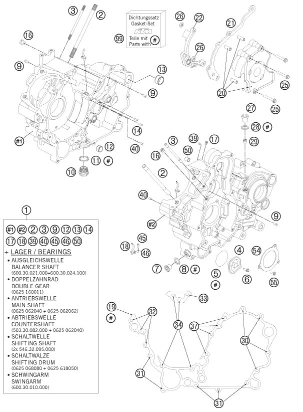 Náhled schématu ENGINE CASE