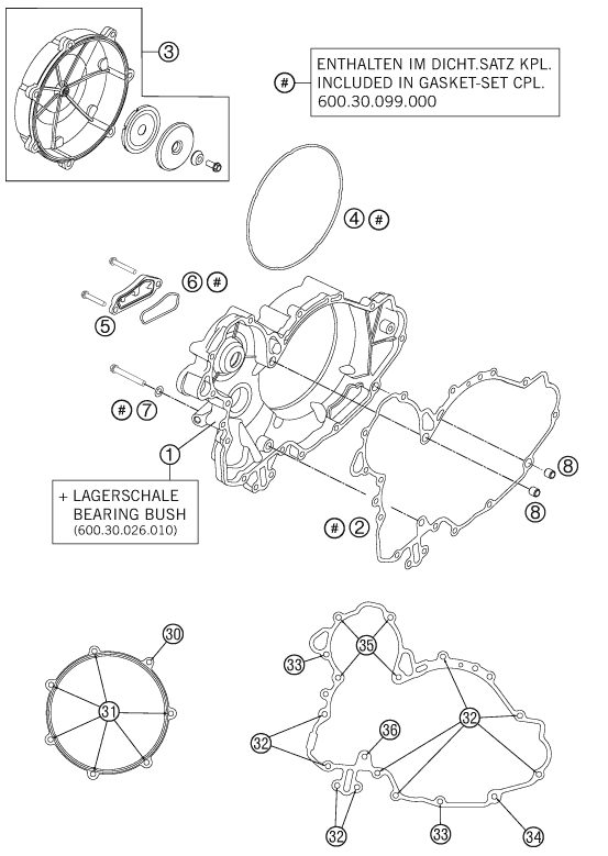 Náhled schématu CLUTCH COVER