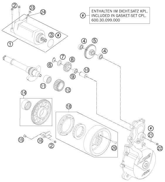 Náhled schématu ELECTRIC STARTER