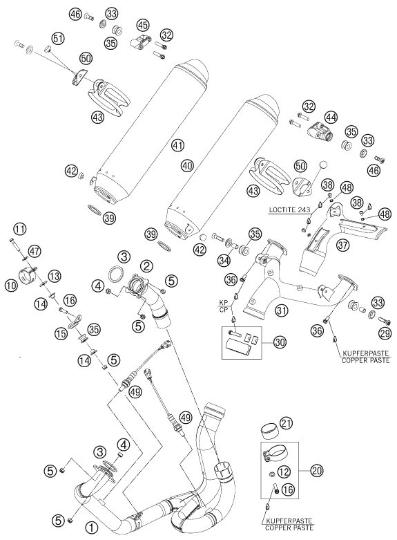 Náhled schématu EXHAUST SYSTEM