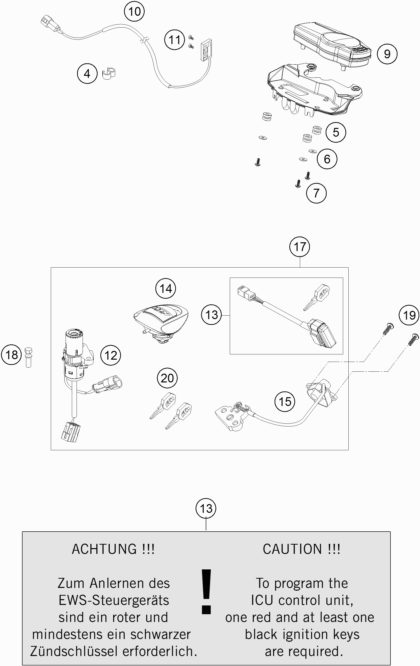 Náhled schématu INSTRUMENTS / LOCK SYSTEM
