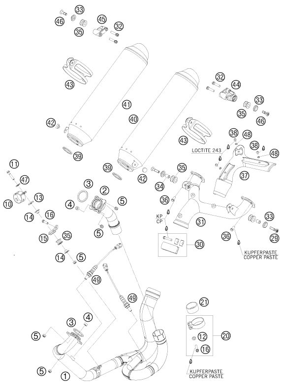 Náhled schématu EXHAUST SYSTEM