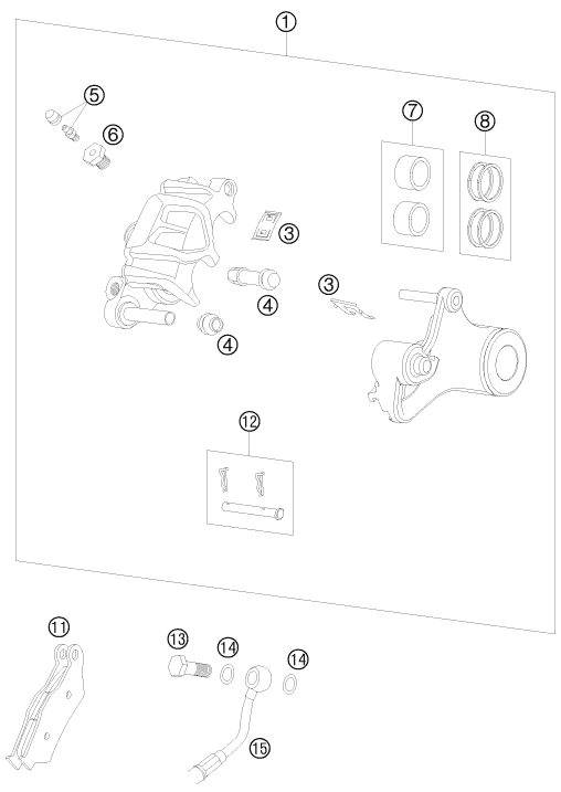 Náhled schématu REAR BRAKE CALIPER
