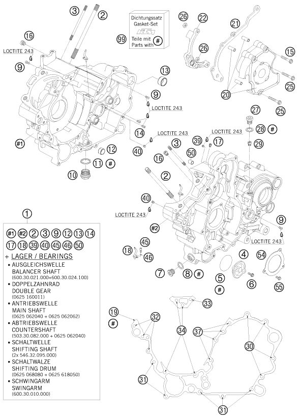 Náhled schématu ENGINE CASE