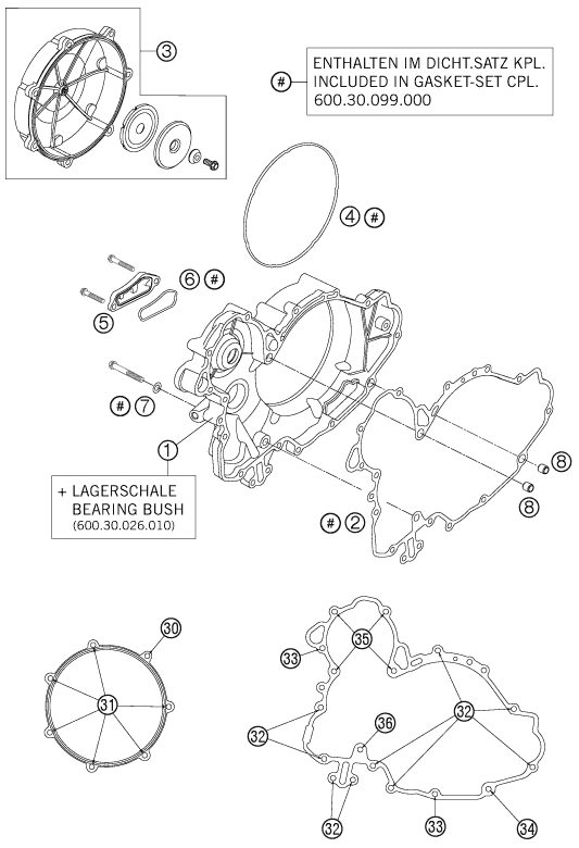 Náhled schématu CLUTCH COVER