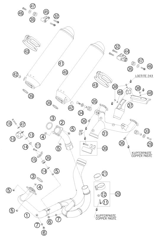 Náhled schématu EXHAUST SYSTEM