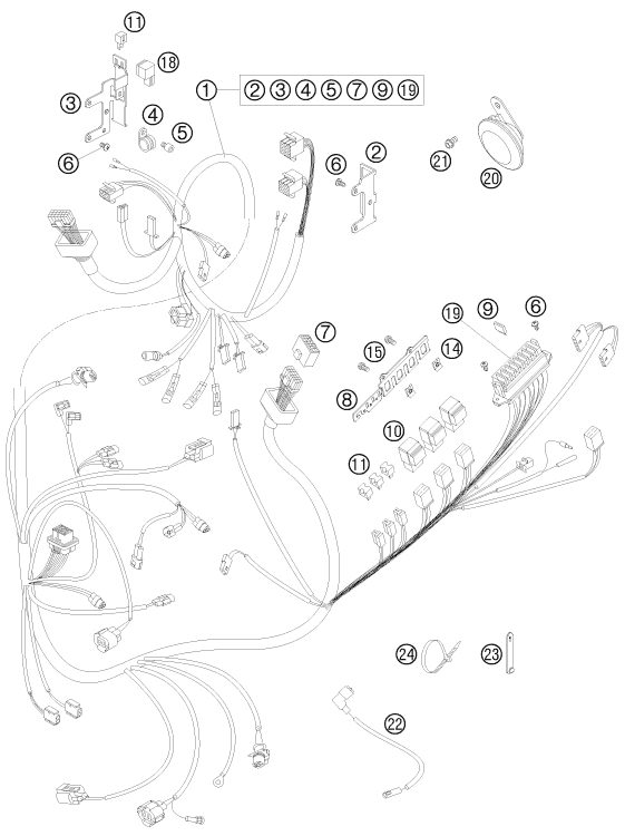 Náhled schématu WIRING HARNESS