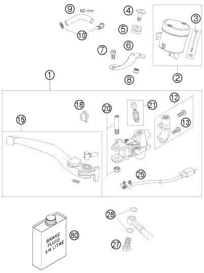 Náhled schématu FRONT BRAKE CONTROL