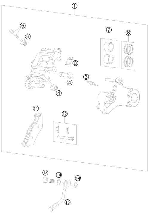 Náhled schématu REAR BRAKE CALIPER