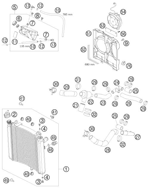 Náhled schématu COOLING SYSTEM
