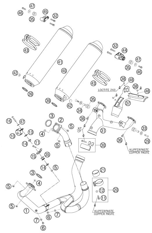 Náhled schématu EXHAUST SYSTEM
