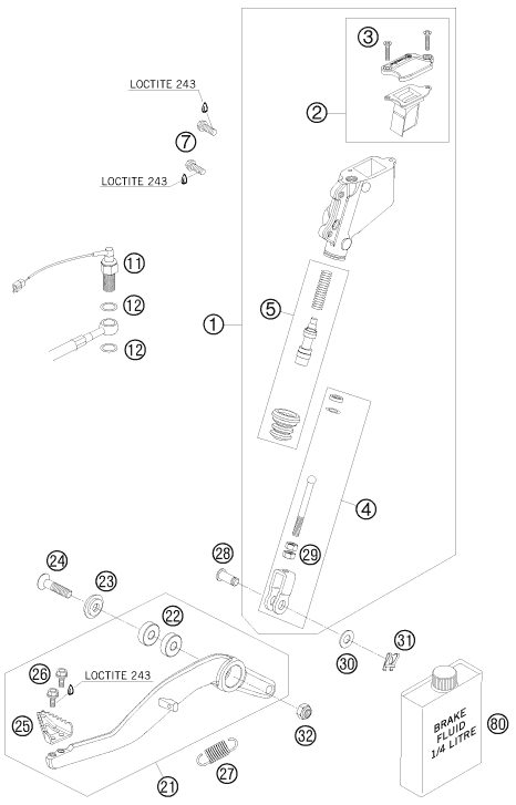 Náhled schématu REAR BRAKE CONTROL