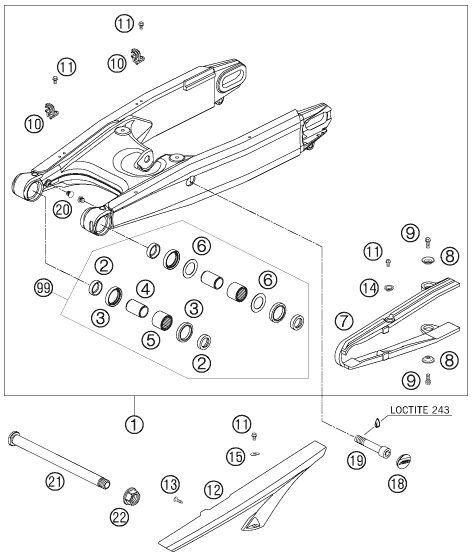 Náhled schématu SWING ARM