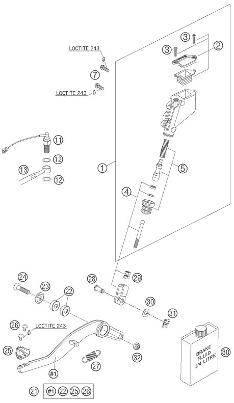 Náhled schématu REAR BRAKE CONTROL