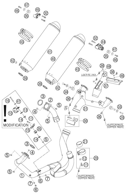 Náhled schématu EXHAUST SYSTEM