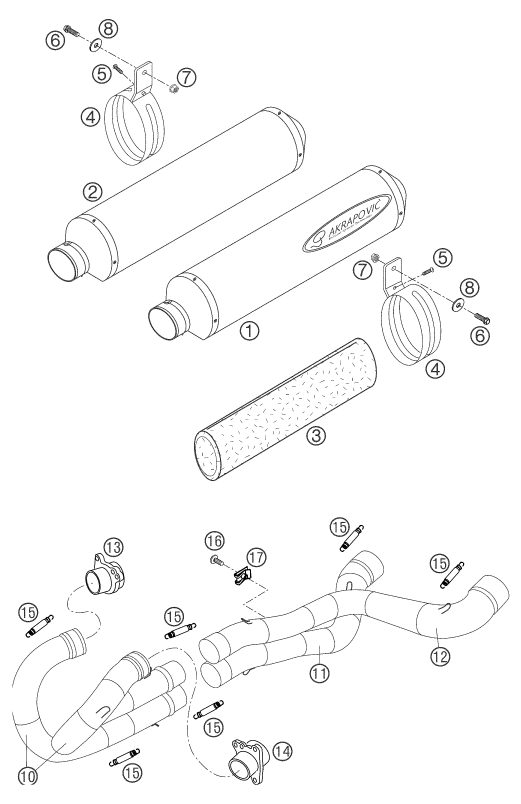 Náhled schématu EXHAUST SYSTEM
