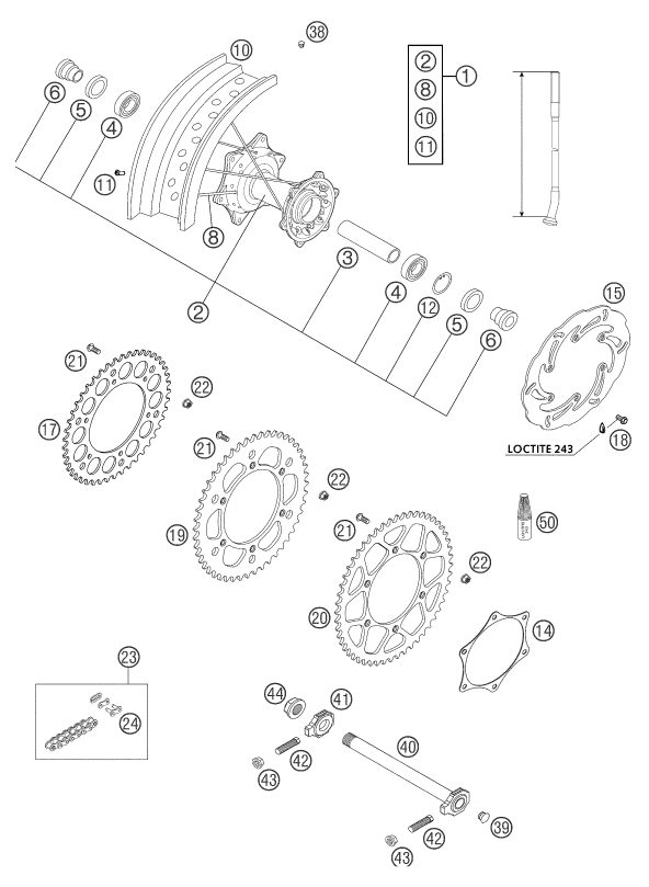 Náhled schématu REAR WHEEL