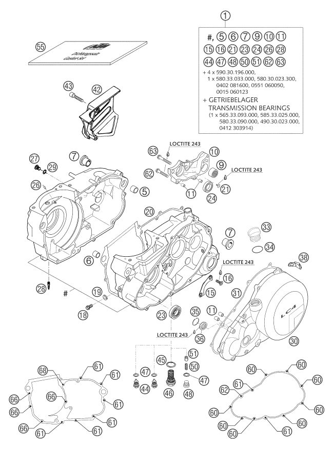 Náhled schématu ENGINE CASE