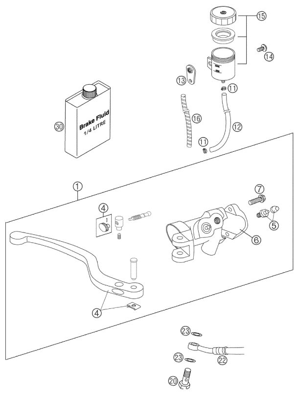 Náhled schématu FRONT BRAKE CONTROL