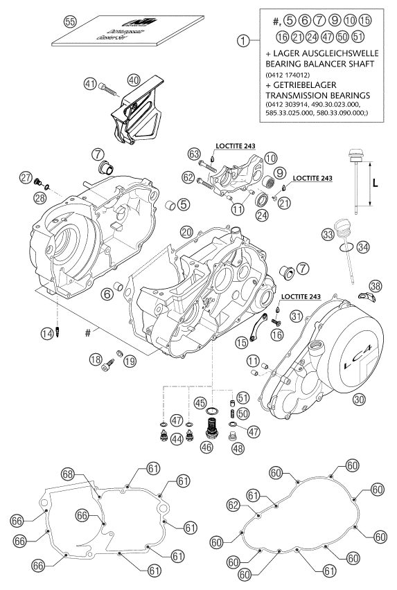 Náhled schématu ENGINE CASE