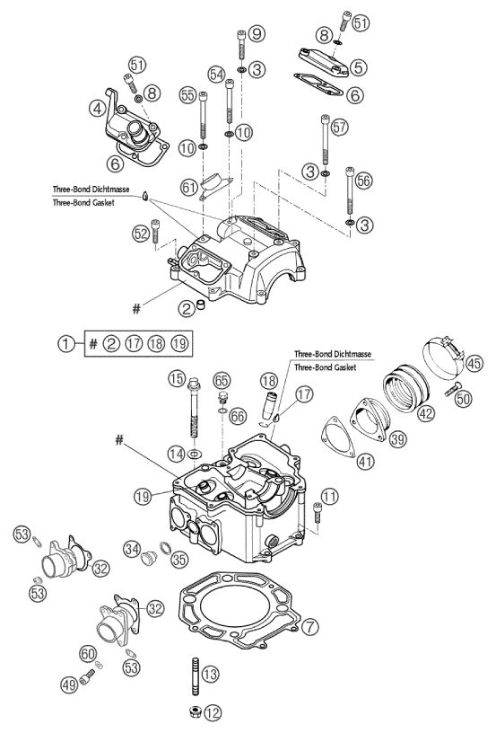 Náhled schématu CYLINDER HEAD
