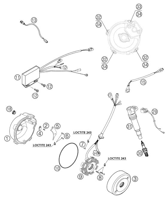 Náhled schématu IGNITION SYSTEM