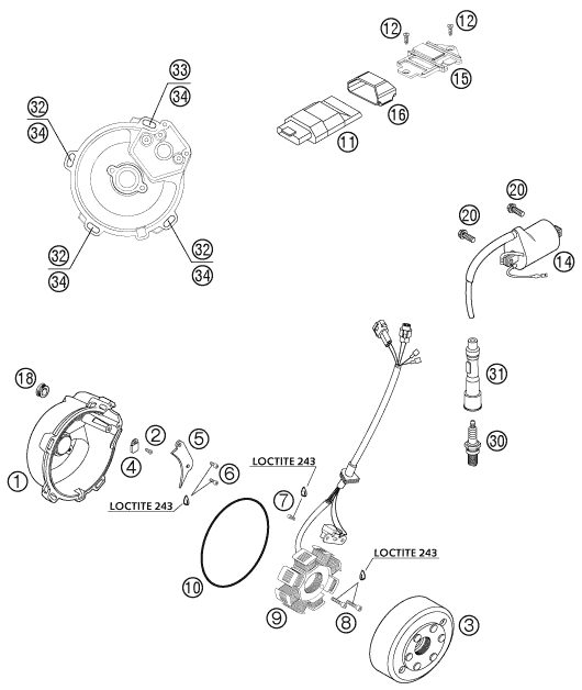 Náhled schématu IGNITION SYSTEM