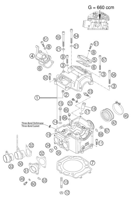 Náhled schématu CYLINDER HEAD