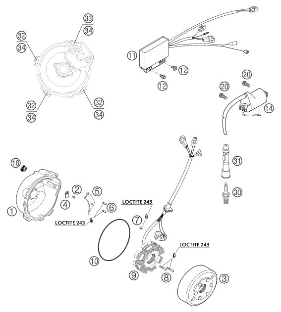 Náhled schématu IGNITION SYSTEM