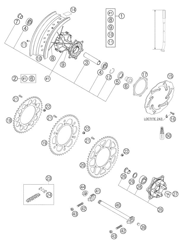 Náhled schématu REAR WHEEL