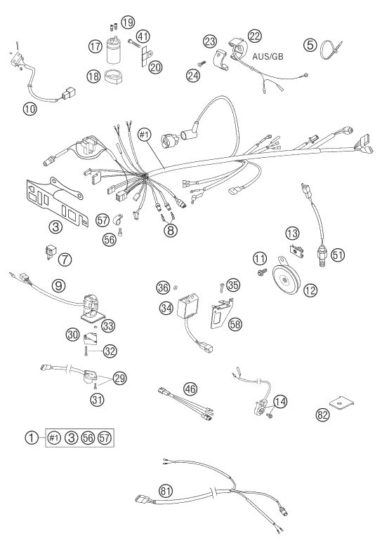 Náhled schématu WIRING HARNESS
