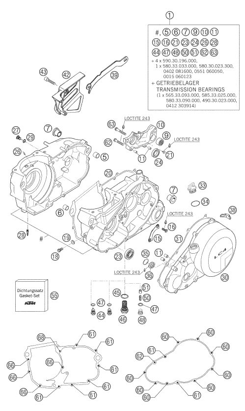 Náhled schématu ENGINE CASE