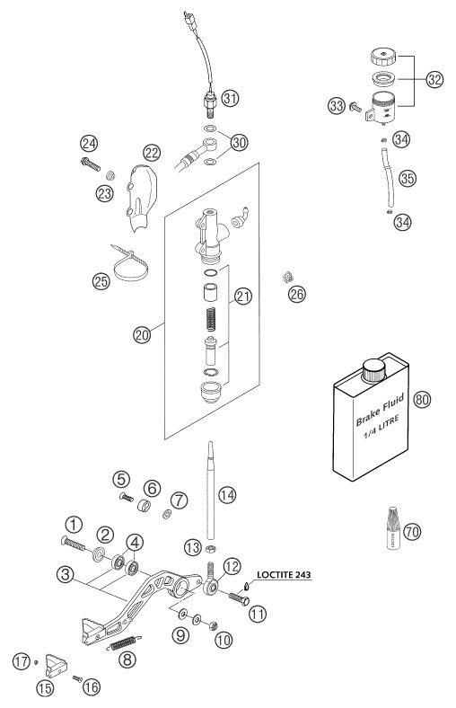Náhled schématu REAR BRAKE CONTROL