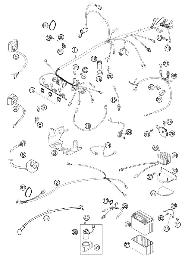 Náhled schématu WIRING HARNESS
