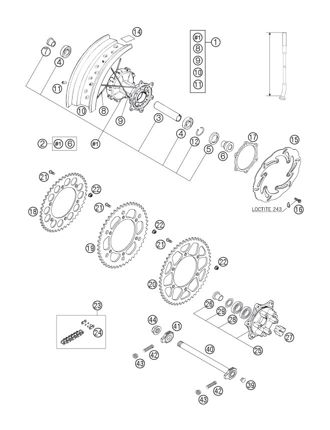Náhled schématu REAR WHEEL