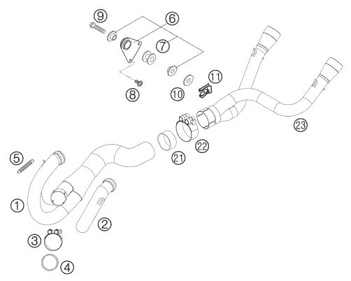 Náhled schématu EXHAUST SYSTEM