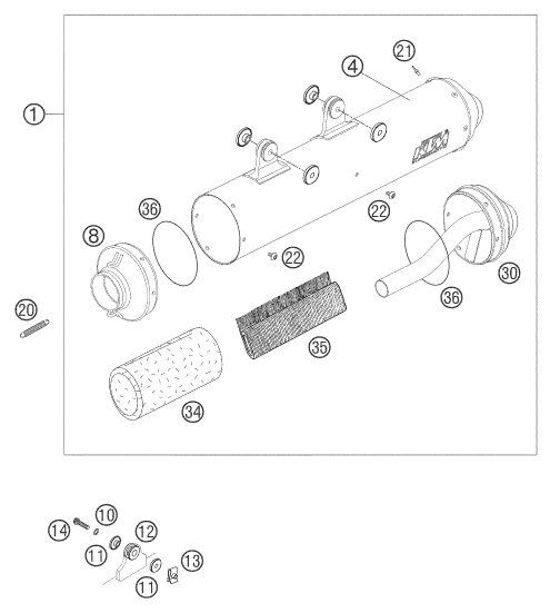 Náhled schématu EXHAUST SYSTEM