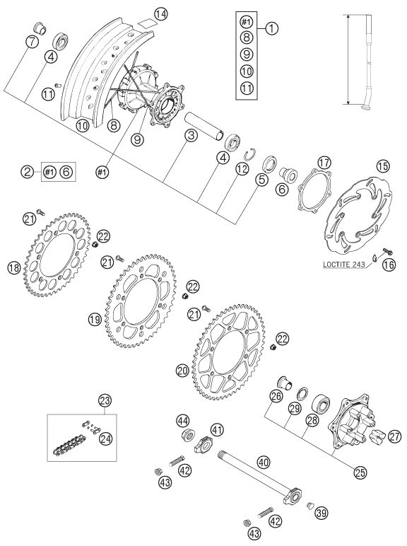 Náhled schématu REAR WHEEL