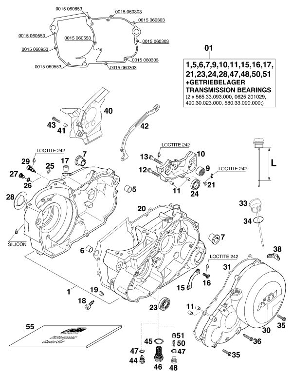 Náhled schématu ENGINE CASE