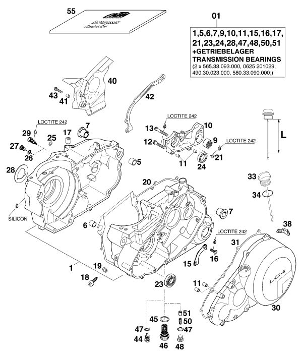 Náhled schématu ENGINE CASE