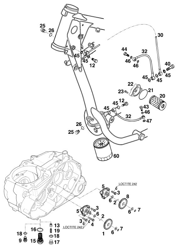Náhled schématu LUBRICATING SYSTEM