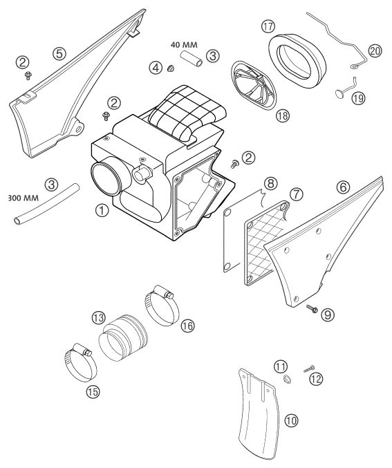 Náhled schématu AIR FILTER