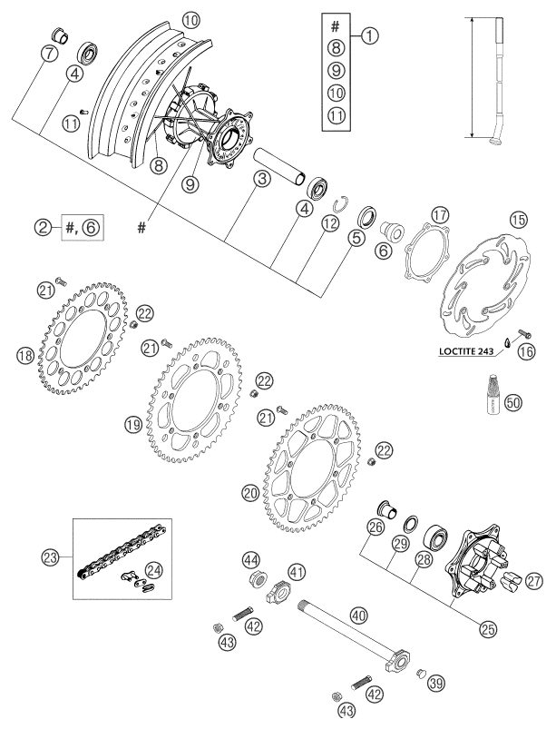 Náhled schématu REAR WHEEL