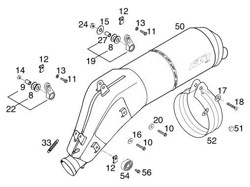 Náhled schématu EXHAUST SYSTEM