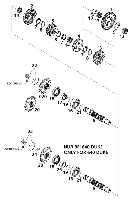 Náhled schématu TRANSMISSION II - COUNTERSHAFT