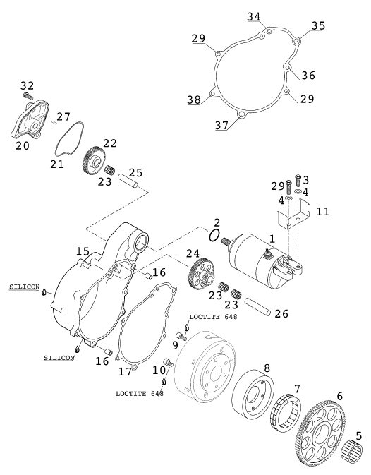 Náhled schématu ELECTRIC STARTER